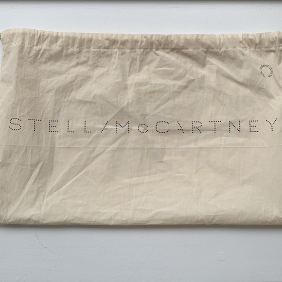 Stella McCartney Grey Faux Crocodile Oversized Flap Clutch - Picture 7 of 8